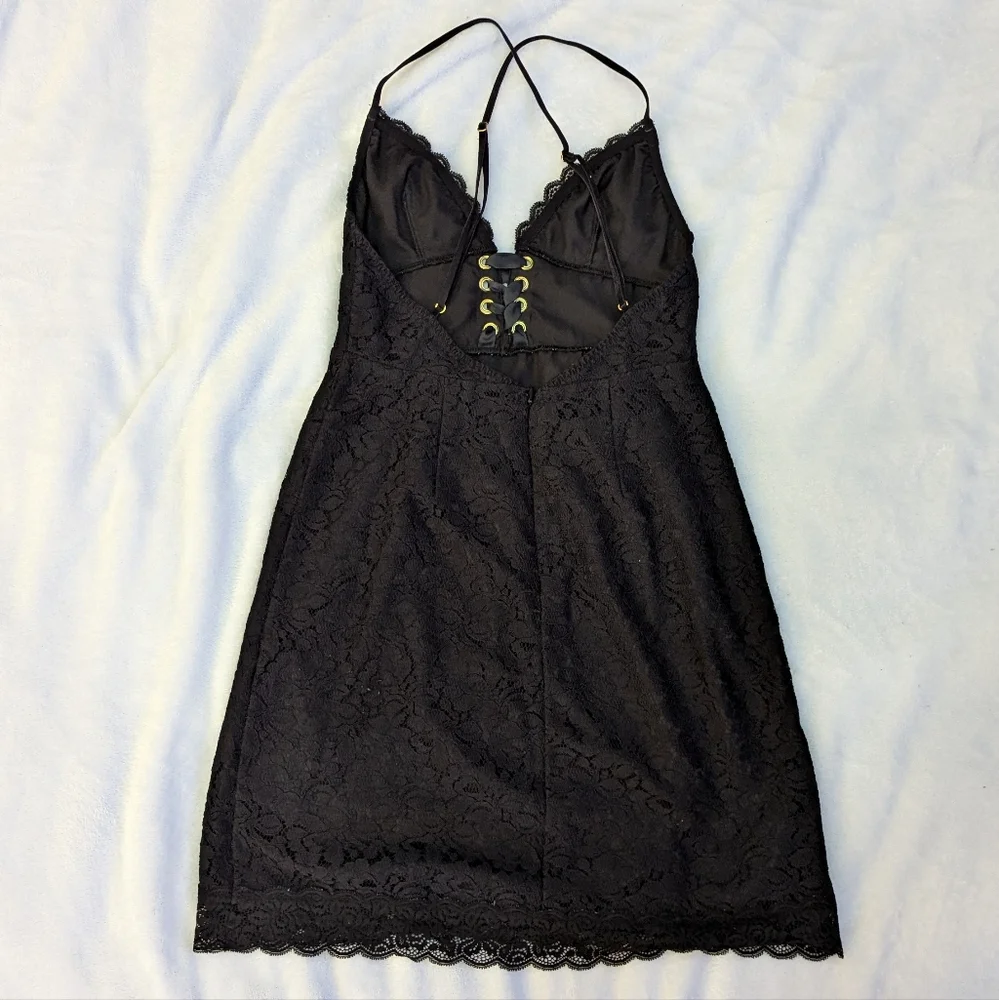 Victoria's Secret Black Lace Mini Dress - Picture 7 of 9